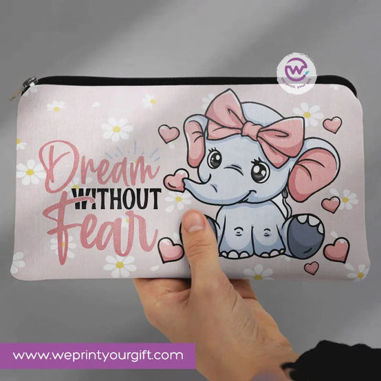 Canvas - Pencil Case -Elephant - WE PRINT