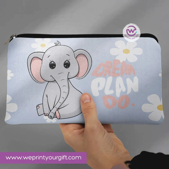 Canvas - Pencil Case -Elephant - WE PRINT