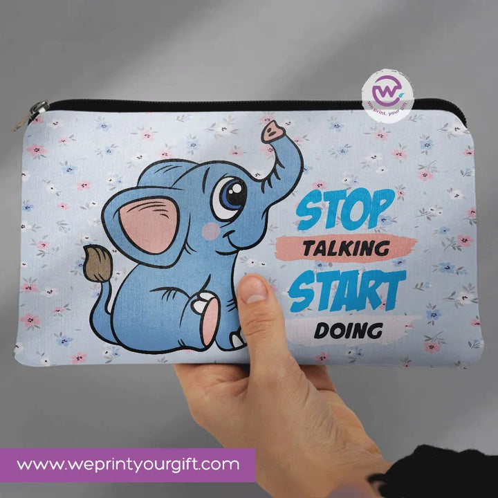 Canvas - Pencil Case -Elephant - WE PRINT