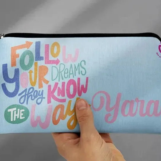 Canvas - Pencil Case -inspirational quotes - WE PRINT
