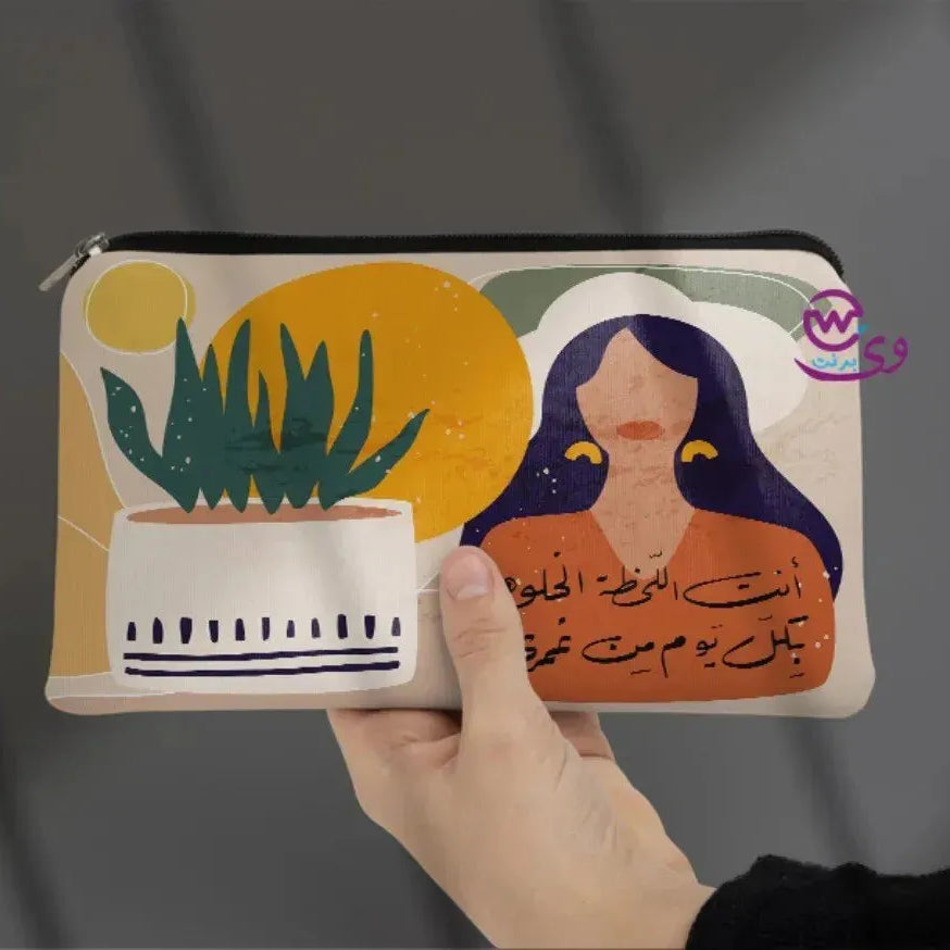 Canvas - Pencil Case -Line Arts - WE PRINT