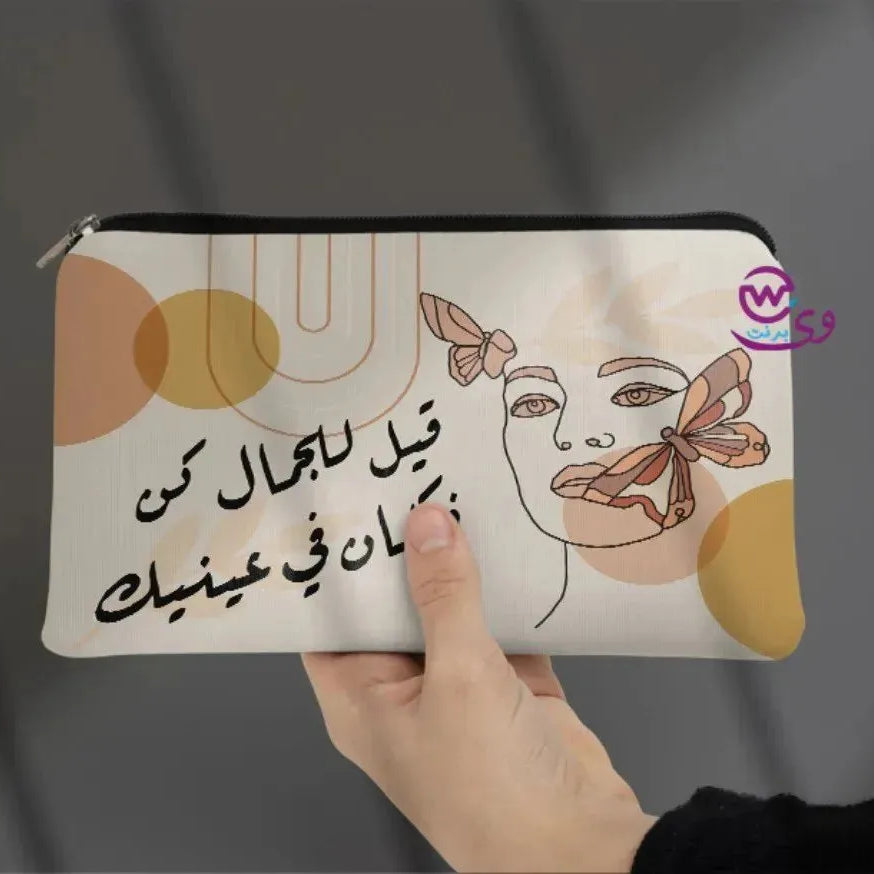 Canvas - Pencil Case -Line Arts - WE PRINT