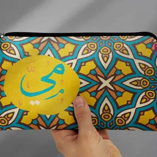 Canvas - Pencil Case -Names & Mandala - WE PRINT