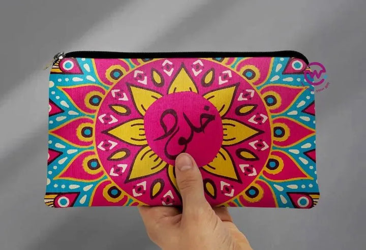 Canvas - Pencil Case -Names & Mandala - WE PRINT