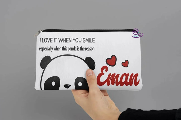 Canvas - Pencil Case - Panda - WE PRINT