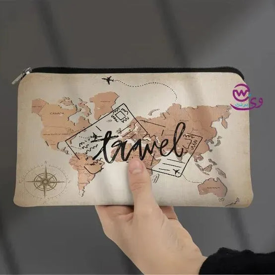 Canvas - Pencil Case -Traveler - WE PRINT