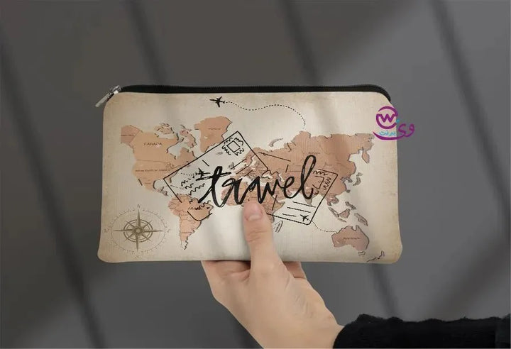 Canvas - Pencil Case -Traveler - WE PRINT