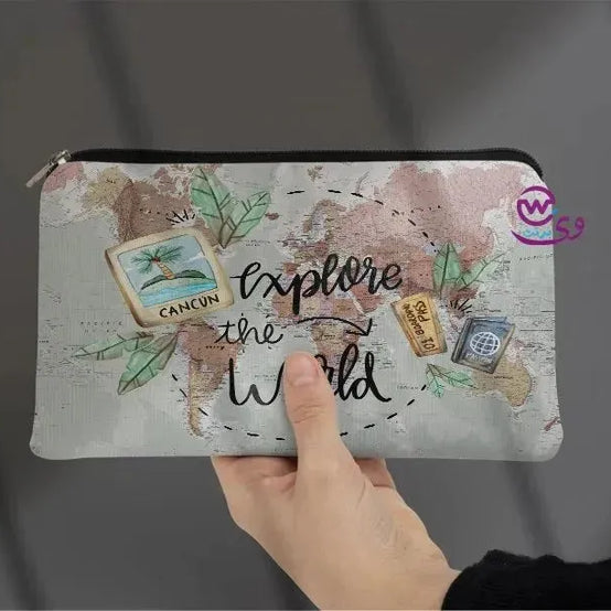 Canvas - Pencil Case -Traveler - WE PRINT