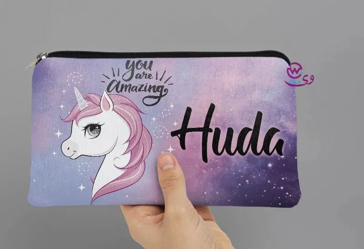 Canvas - Pencil Case - Unicorn Designs - WE PRINT