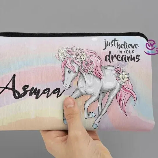 Canvas - Pencil Case - Unicorn Designs - WE PRINT