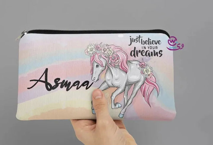 Canvas - Pencil Case - Unicorn Designs - WE PRINT