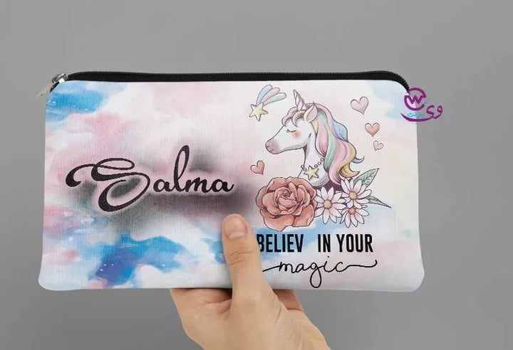 Canvas - Pencil Case - Unicorn Designs - WE PRINT