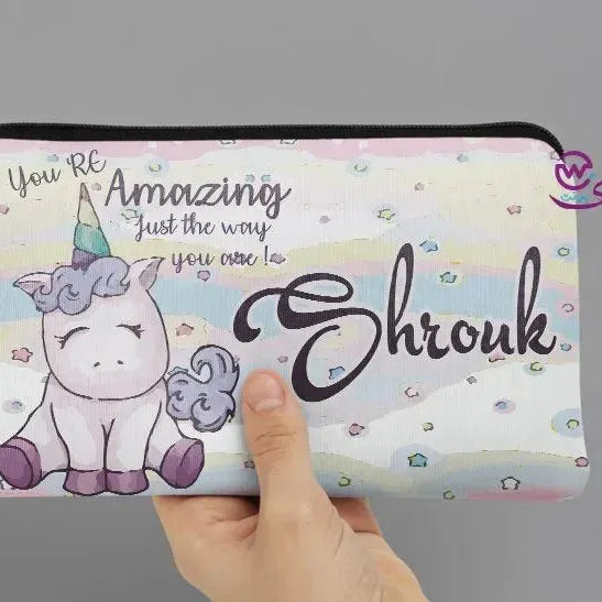 Canvas - Pencil Case - Unicorn Designs - WE PRINT
