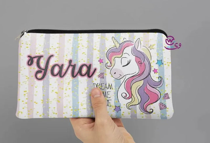 Canvas - Pencil Case - Unicorn Designs - WE PRINT