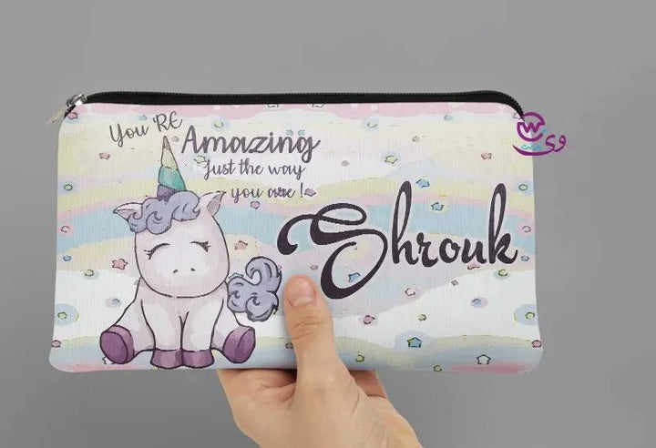 Canvas - Pencil Case - Unicorn Designs - WE PRINT