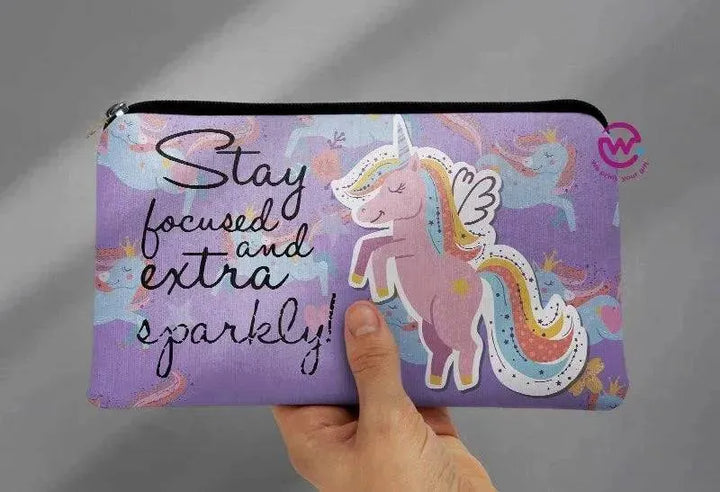 Canvas - Pencil Case - Unicorn - WE PRINT