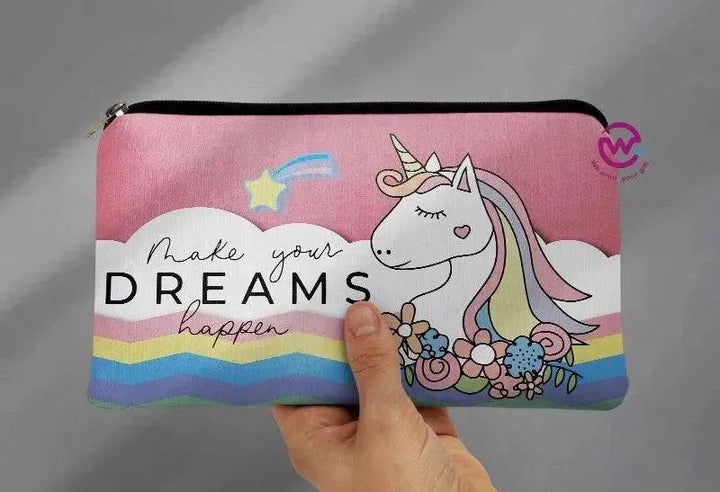 Canvas - Pencil Case - Unicorn - WE PRINT