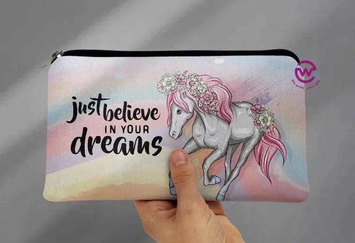 Canvas - Pencil Case - Unicorn - WE PRINT