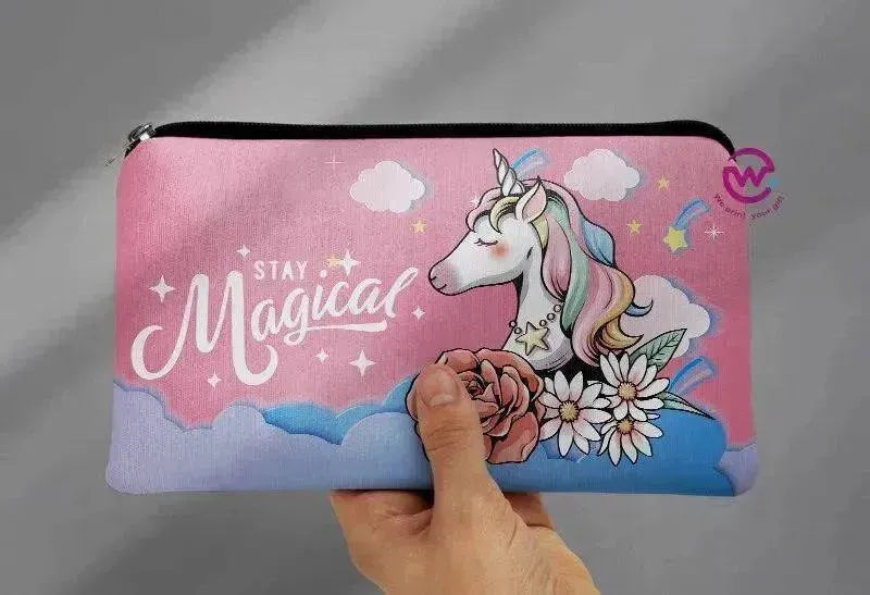 Canvas - Pencil Case - Unicorn - WE PRINT
