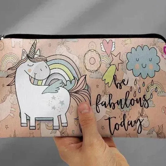 Canvas - Pencil Case - Unicorn - WE PRINT