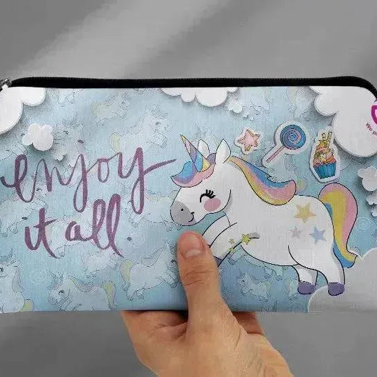 Canvas - Pencil Case - Unicorn - WE PRINT