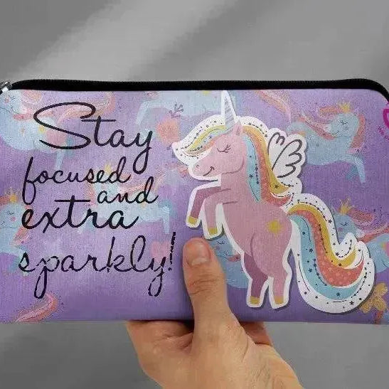 Canvas - Pencil Case - Unicorn - WE PRINT