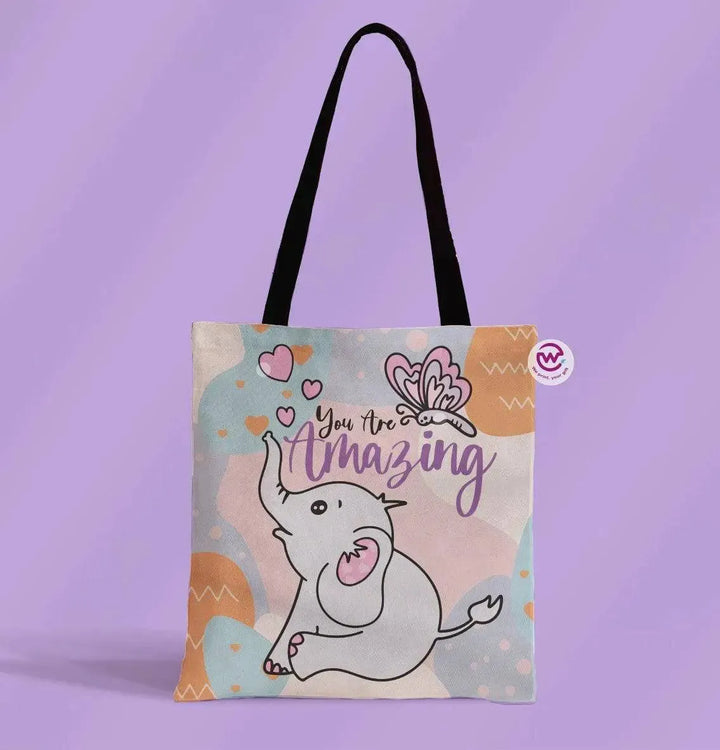 Canvas Tote Bag - Elephant - WE PRINT