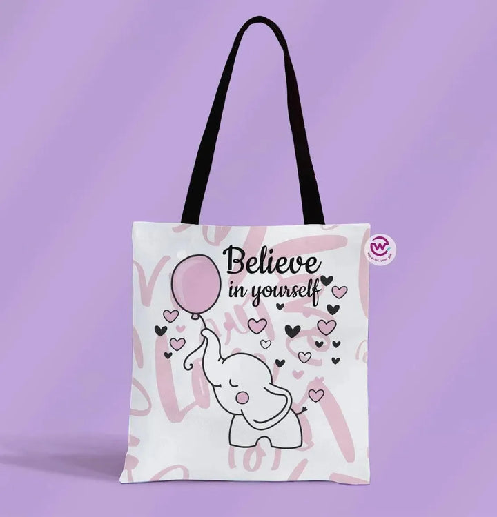 Canvas Tote Bag - Elephant - WE PRINT