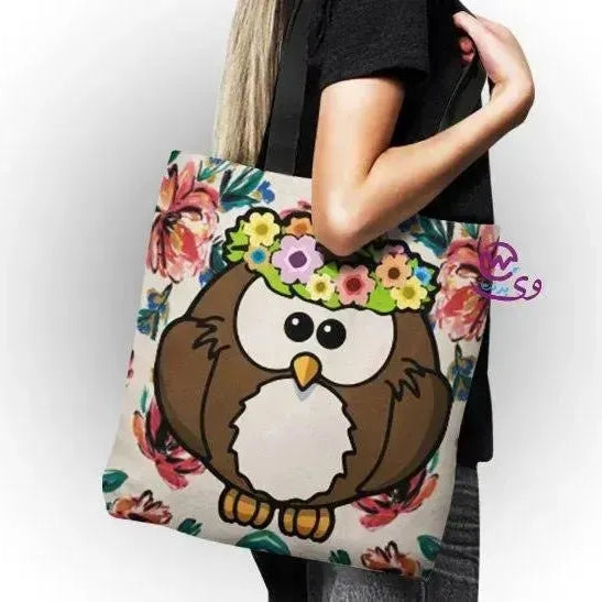 canvas tote bag - Owl - WE PRINT