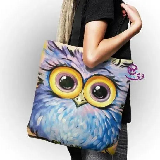 canvas tote bag - Owl - WE PRINT