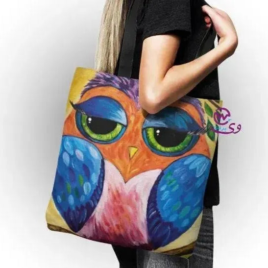 canvas tote bag - Owl - WE PRINT