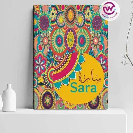 Canvas wall Frame - Names - WE PRINT