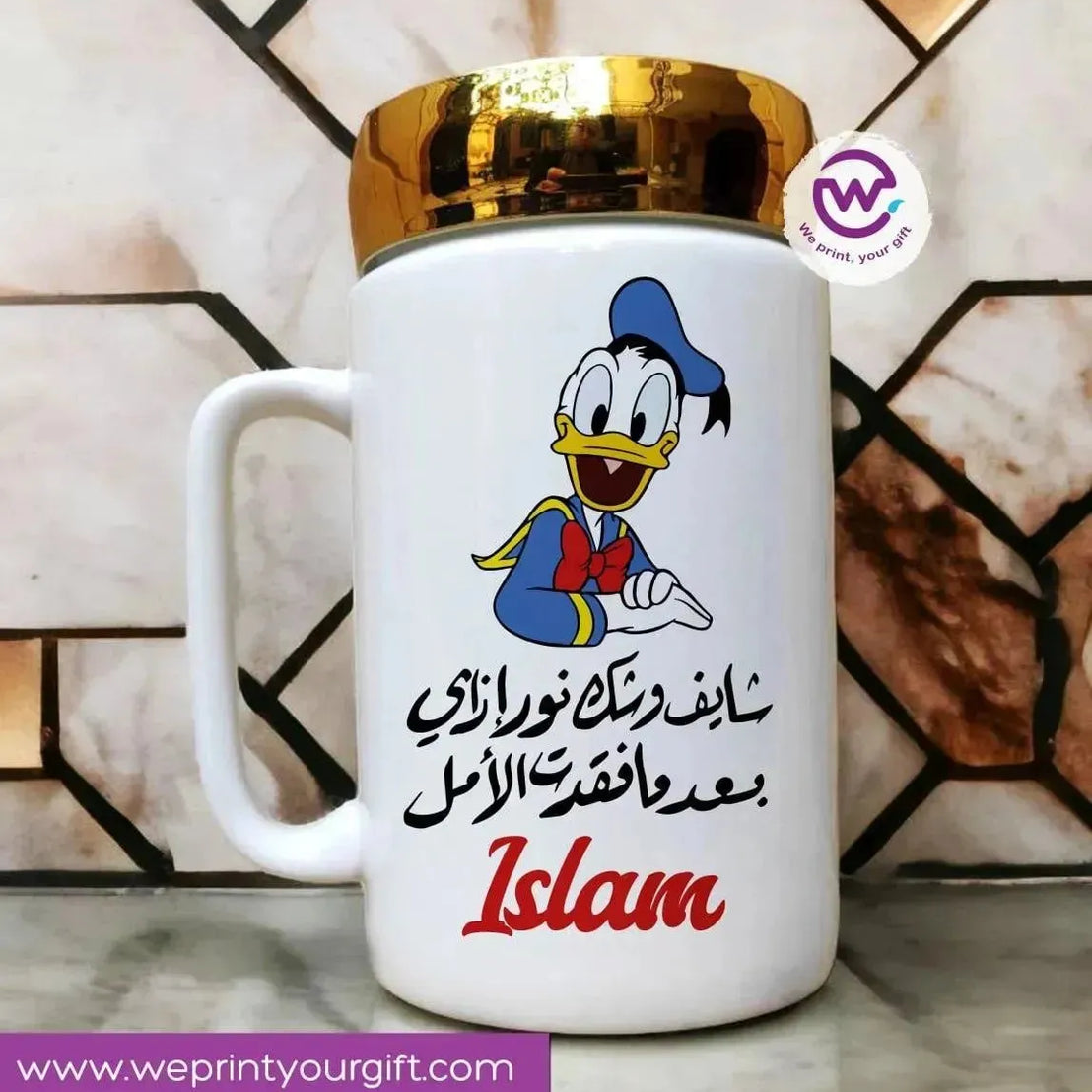 Ceramic Mug With Mirror Lid - Comics - WE PRINT