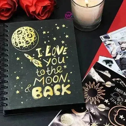 Choose Covers Types ( Black Notebook ) - WE PRINT