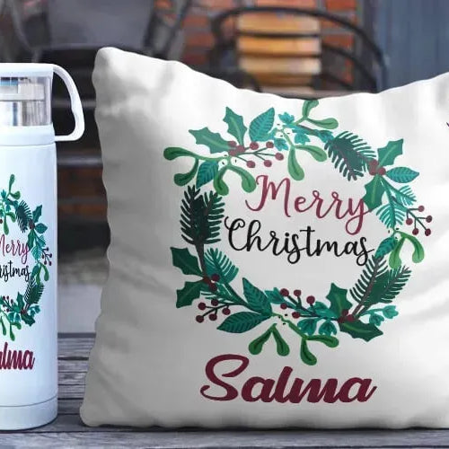 Christmas set (Cushion + Thermos) - WE PRINT