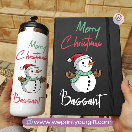 Christmas set (Starbucks mug+ Rubber notebook) - WE PRINT