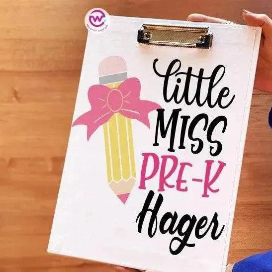 Clipboard- welcome back to school - WE PRINT