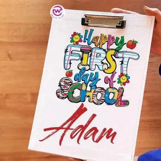 Clipboard- welcome back to school - WE PRINT
