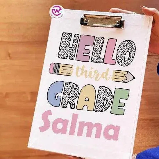 Clipboard- welcome back to school - WE PRINT