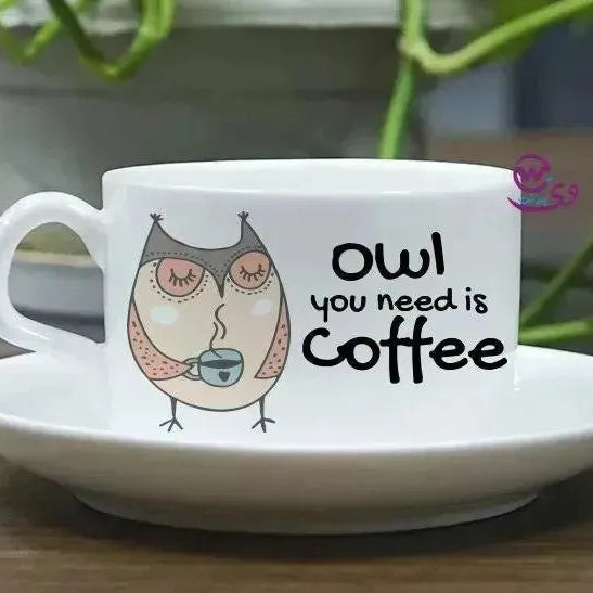 Coffee Cup - Owl Designs - WE PRINT
