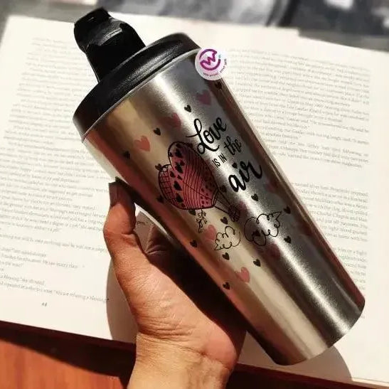 Conical Thermal Starbucks Mug -silver- Valentine's Day - WE PRINT