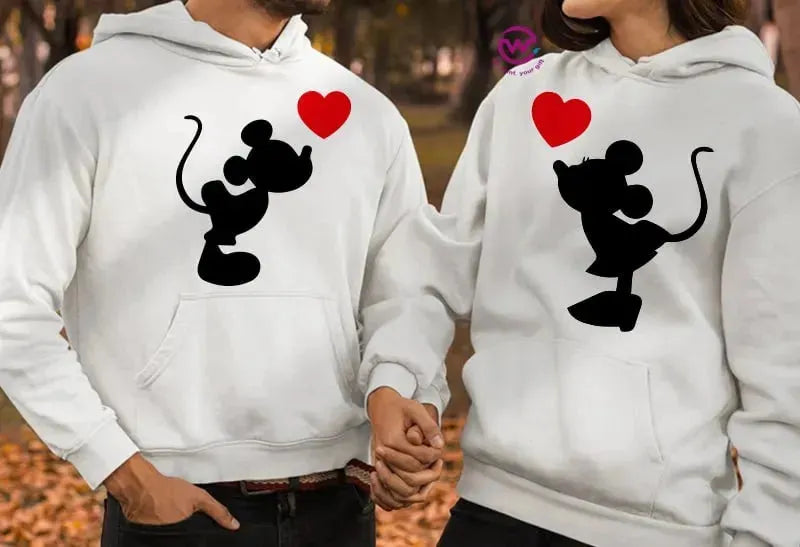 Couple Hoodie-Couples Icons - WE PRINT