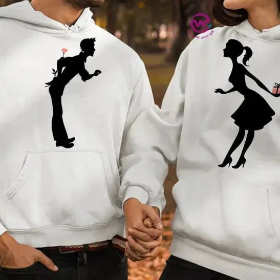 Couple Hoodie-Couples Icons - WE PRINT