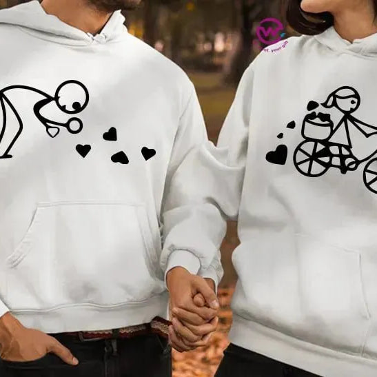 Couple Hoodie-Couples Icons - WE PRINT
