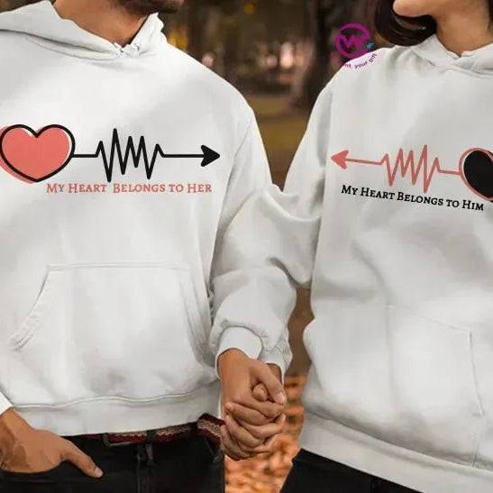 Couple Hoodie-Couples Icons - WE PRINT
