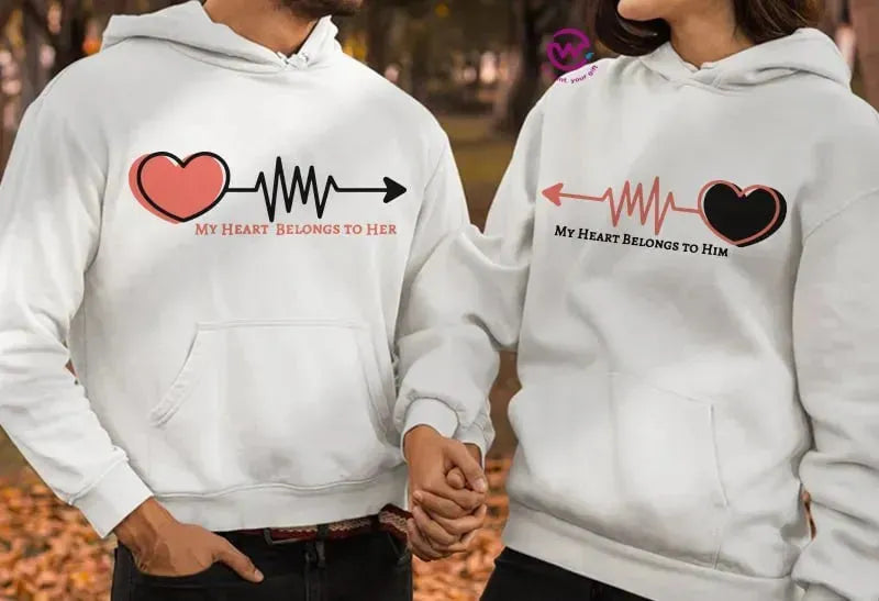 Couple Hoodie-Couples Icons - WE PRINT