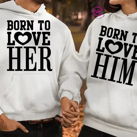 Couple Hoodie-Couples Icons - WE PRINT
