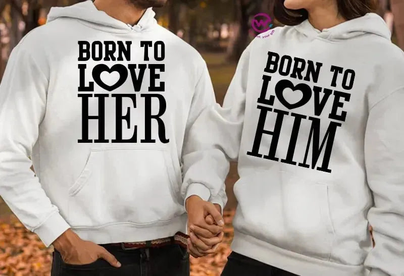 Couple Hoodie-Couples Icons - WE PRINT