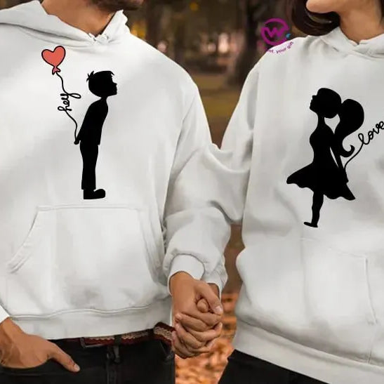 Couple Hoodie-Couples Icons - WE PRINT