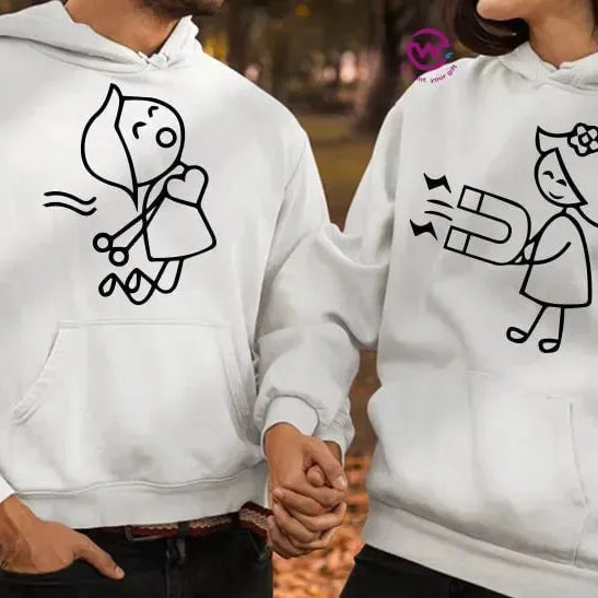 Couple Hoodie-Couples Icons - WE PRINT